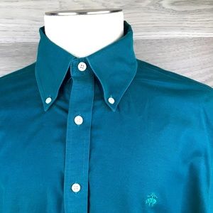 Brooks Brothers Regent Men's Large Button Down Long-Sleeve Casual Logo Shirt